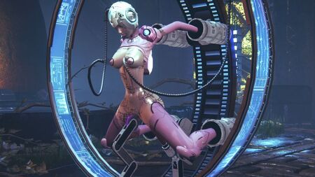 Mulher Transformers numa máquina sexual de Cybertron: Paródia Hentai dos Transformers
