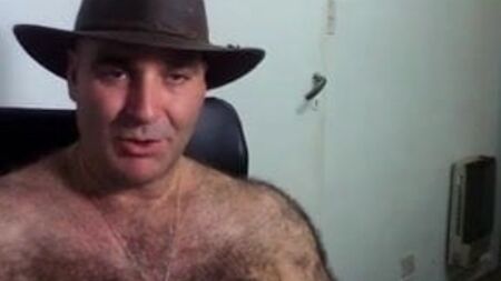 Homens peludos na webcam