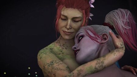 Harley Quinn e Poison Ivy a fazer amor