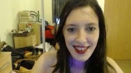 Camgirl britânica do norte, sem roupa