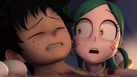 Tomoko Shiretoko Massagens Izuku Midoriya Dick