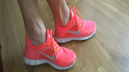 Os meus ténis Nike cor-de-rosa sensacionais