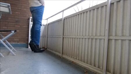 Botas de cowboy com salto alto