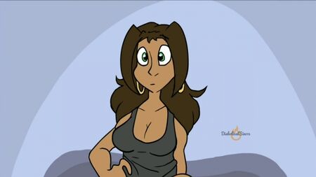 [Diabolical Sin115] Inchaço da barriga de uma personagem feminina de desenho animado