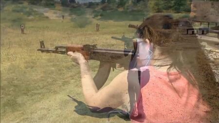 Mulheres militares bonitas a disparar, miúdas sensuais, armas, exército, mulheres soldado, beleza, uniformes, armas, tiros, чвк