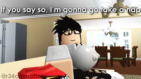 Roblox: Angela com seios enormes x Jack com um pénis grande