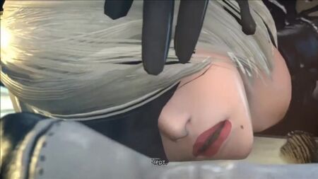 Nier Automata: 2B é fodida por todos os buracos (18+, legendas em russo)