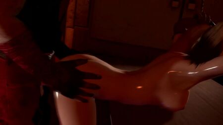 Pornografia 3D - A Traição de Harley Quinn (sexo da DC Comics, sexo anal)