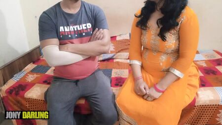 A cunhada punjabi fez uma aposta com o cunhado e acabaram por fazer sexo; ele fez-a gritar. Áudio em punjabi por Jony Darling