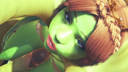 A Princesa Fiona é fodida pelo Hulk: Paródia pornográfica em 3D