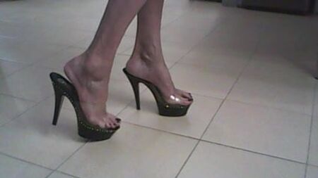 Mules transparentes Shynthiah Heels