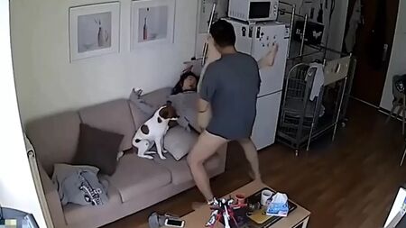 Sexo entre um casal chinês... câmara IP
