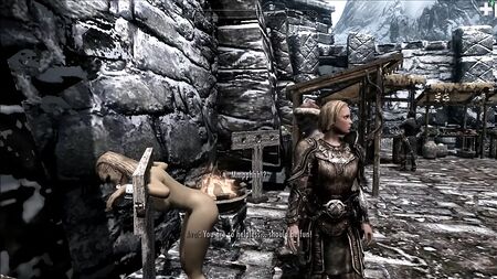 A vilã de Skyrim, Elenwen, fodida e chicoteada – parte 1