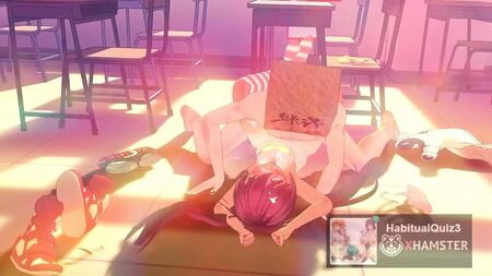 MMD r18: As miúdas do Kancolle fazem um espetáculo anal em público - hentai 3D
