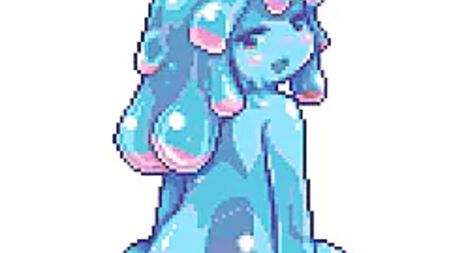 menina de lodo azul