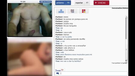 A brincar com um espanhol em forma no Chatroulette