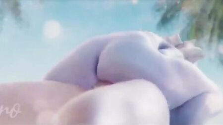 A foder a Tristana na praia (LOL Yordle Hentai)