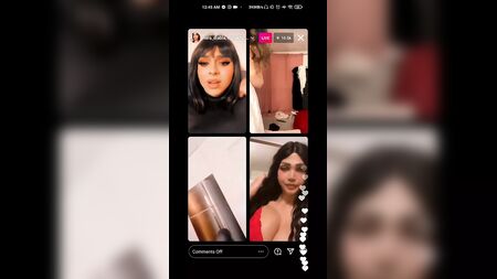 Conversa picante ao vivo no Instagram árabe