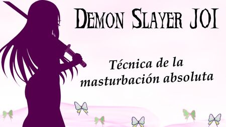 JOI espanhol de Demon Slayer, jogo de treino de masturbação