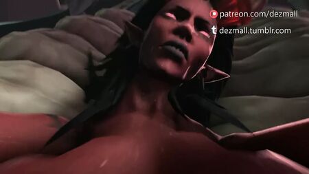 Sacrifício, por Dezmall - Sexo com uma succubus demoníaca (3D CG SFM)