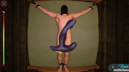 Orgasmos múltiplos intensos e controlados do ponto P com um brinquedo para massagem da próstata