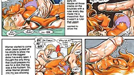 Banda desenhada de sexo duro com pénis gigantes