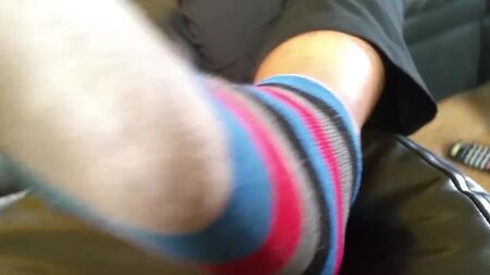 Os pés suados da Lita depois de correr
