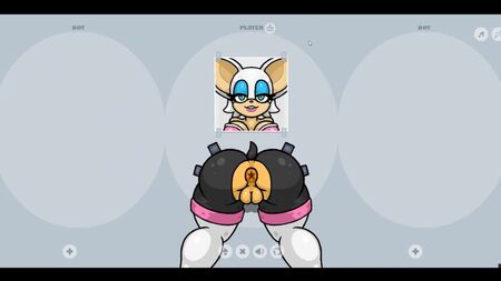Fapwall: Jogo hentai bizarro – Rouge, o morcego, sodomizada por 3 pénis