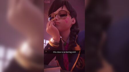 A D.Va está a usar o telemóvel na aula porque está aborrecida