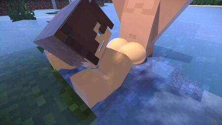 Um jogador gay do Minecraft leva com o pau do Steve