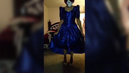 Vestido de baile em cetim