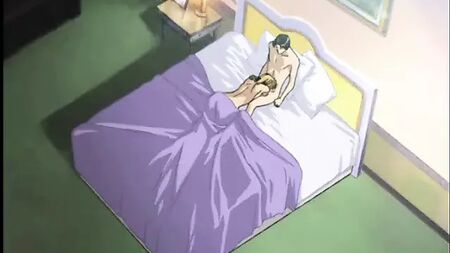 Casal gay hentai a praticar sexo anal intenso entre as paredes