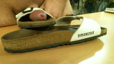 Birkenstocks brancas Madrid branco CUM