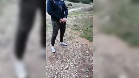 Vagabunda irlandesa fode nas montanhas de Dublin