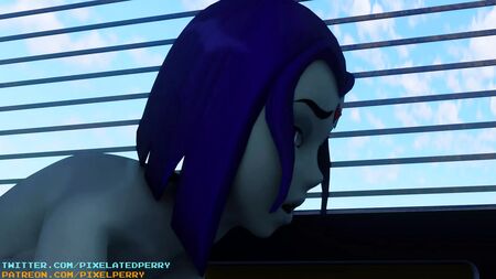 Raven fode a Starfire com o seu pénis futanari (versão futa)