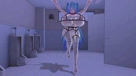 MMD R-18: Miku com seios enormes GENTLEMAN