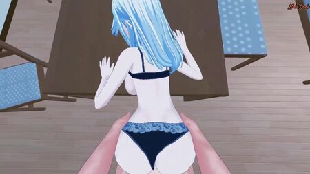 Foder a Sae Niijima do Persona 4 em cima de uma mesa. Persona 4 Hentai