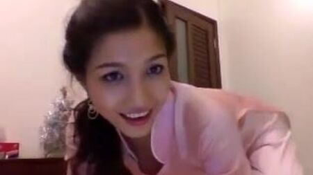 sexy in ao dai chat
