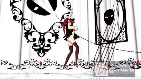 Cena de sexo com uma miúda sensual em hentai 3D MMD R18 com bot de IA