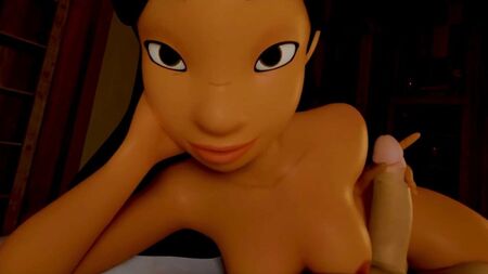 A Nani faz-te uma masturbação com os pés - Lilo e Stitch