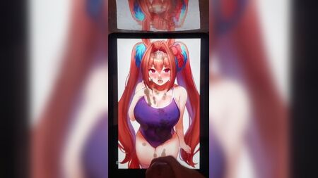 SOP Daiwa Scarlet (umamusume) bukkake: uma enorme quantidade de sémen