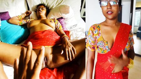Bahuko Sasurka Buddha Lund Bahot Pasand Hain - Esposa indiana de sari vermelho a fazer sexo em hindi