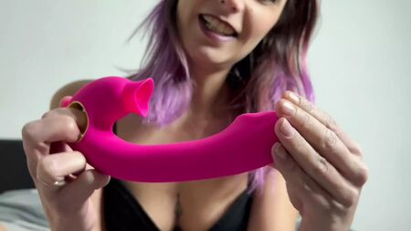 Teste com dildo duplo