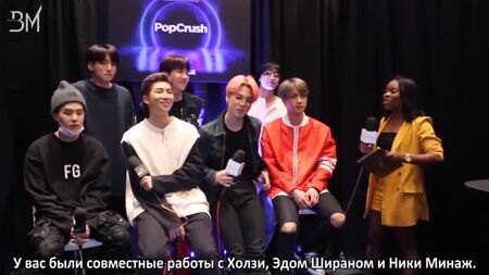 [RUS SUB][07.05.19] BTS revelam com quem querem trabalhar a seguir @ PopCrush
