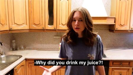 Por que você bebeu meu suco?!