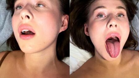 Eu gozo e reviro os olhos do orgasmo
