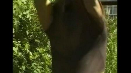 Um homem no Hayloft tocando seu pau grande