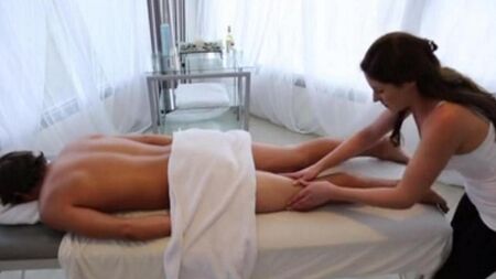 A satisfação veio não apenas da massagem