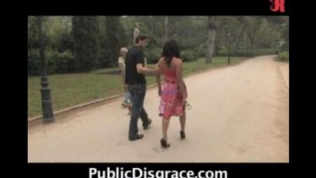Sexo público no parque por dinheiro