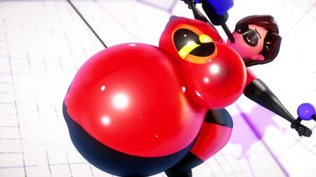 Elastigirl com o corpo totalmente insuflado (Os Incríveis) *por imbapovi